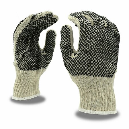 CORDOVA Machine Knit, Double-Sided Dot-Grip Gloves - Natural, Small, 12PK 3855S/P